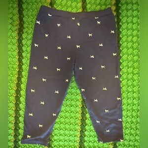 Black Dog Navy Blue Kids Leggings
